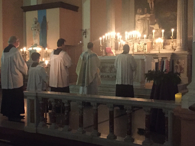 Rorate Mass at St Mary's Loughborough, Advent 2019